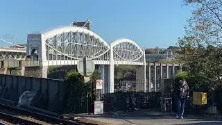Great Western Train Crossing Brunel's iconic Tamar Bridge