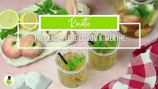 🍑 Thé glacé pêche menthe & citron