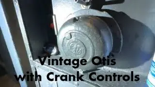 Gated Otis Traction Elevator with Manual Crank Control at a Chicago Apartment Building