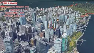 BMO Vancouver Marathon 2023: fly over the race path!