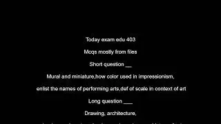 EDU403 Current Final Term Papers 2024 || EDU403 Final Term preparation 2024