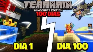 I SPENT 100 DAYS in TERRARIA BUT MINECRAFT!