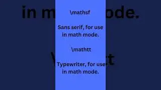 fonts in latex for math mode