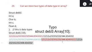 How many Data type in C? Can we store multiple datatypes in Array?