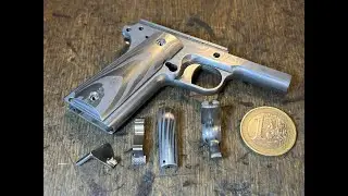 Colt 1911 Damascus in 1/2 scale miniature in process