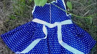 Sewing children's dresses for evening