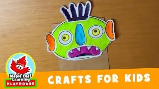 Paper Bag Monster Craft | Maple Leaf Learning Playhouse
