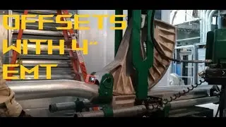 How To Bend An Offset With 4 inch Conduit - Using Greenlee MBT 881 Camtrack