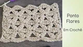 Crochet Flower Stitch | Adriana Crochê #differentcrochetstitch #crochet #crochettutorial #crochet