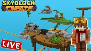 Terraforming the SKY :: Minecraft Skyblock With The Create Mod