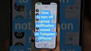 How to turn off group notification sound on Telegram (IPhone)
