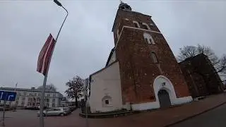 Valmiera Svētā Sīmaņa baznīca Muzejs Gauja Mūzikas skola walk 06.11.2019.