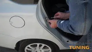 Installing silent door bolts on a Lada Granta