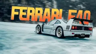 Ferrari F40 & Supercars Go Racing on a FROZEN LAKE