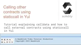 Calling other contracts using staticcall in Yul