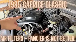 Replacing the air filter and breather element - 1985 Chevrolet Caprice Classic