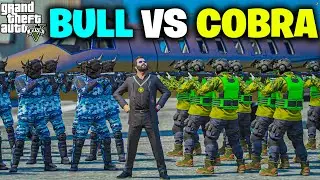 MICHAEL THE PRESIDENT NEW BULL 2.0 SECUARITY VS COBRA SECUARITY FIGHT | GTA V GAMEPLAY 