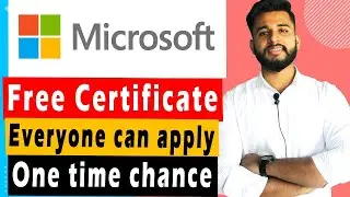 FREE Microsoft Certificate | Get FREE Certificate | FREE  Certificate Courses Online