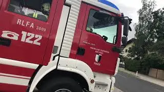 FF Traun (AT) Einsatzfahrten mit Pressluft / KDO RLFA SRF