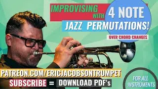 Jazz Improvising. using only 4 Notes. Jazz licks. Improving over chord changes