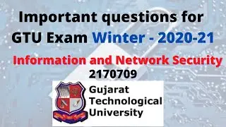 GTU INS important questions | Information and network security 2170709 |Computer engineering |gtu