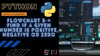 PYTHON | Flowchart 5: Check if the given number is positive or negative