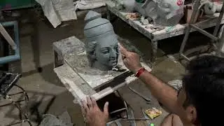 Durga Mata murti making in clay #durgapuja #durga