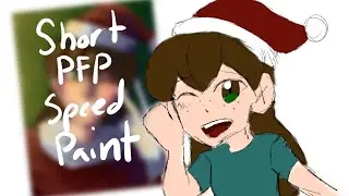 Short Christmas profile pic speed paint