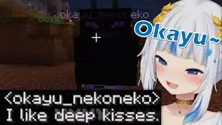 Gura shares a Deep Kiss with Okayu