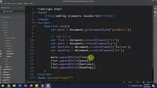 Adding HTML Elements with JavaScript
