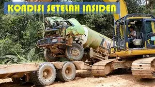Kondisi Truk Tangki Setelah Mengalami Insiden