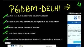 XLRI Waitlist Related Answers| Waitlist Movement for XLRI| What happens in Waitlist? 