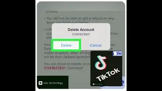 How to delete account of  tiktok