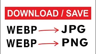 How to Save or Download WEBP Image to JPG Format | WEBP to PNG Format | WEBP Image in CorelDRAW