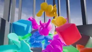 Unreal Engine - Niagara fake softbody physics with static meshes