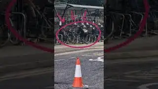 Bike Thief at Train Station in Broad Daylight