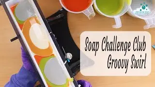 🧼🫧Soap Challenge Club Groovy Swirl cold process soap 🫧🧼