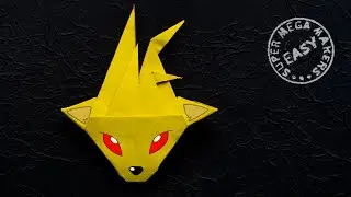 POKEMON Ninetales. Easy origami tutorial