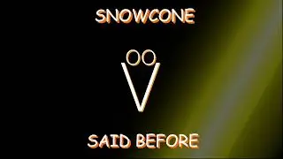 Snowcone - Said Before