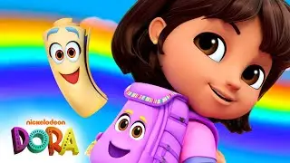 Dora's Best Backpack & Map Moments! 🎒 Preschool Scenes and Songs | Dora & Friends