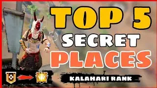 Top 5 Kalahari Secret Places 😱 || Rank Gold To GRANDMASTER In One Day 😱 || Garena Free Fire