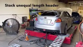 Subaru Sti AWE Touring w/ Killer B Header vs OEM Header