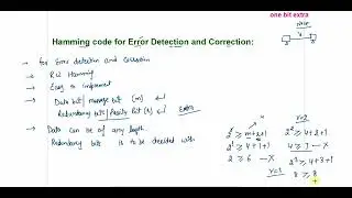 HAMMING code for ERROR  DETECTION and CORRECTION with example | error correcting and detecting codes