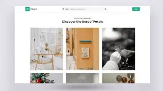 Pexels Clone Only Using HTML CSS And JS