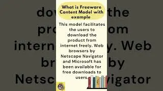 What is Freeware Content Model with example 