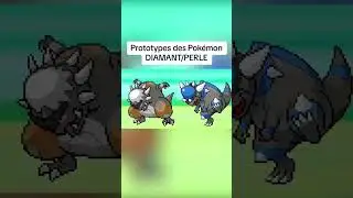 Prototype Pokemon Diamant et Perle(et non c'est pas ton cousin de 8ans qui les a dessiné)😂#pokemonfr