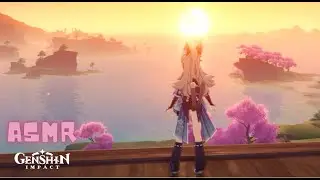 ASMR (whispering) - Genshin Impact - Dragonspine exploration and farming for materials ❄️ 🌱