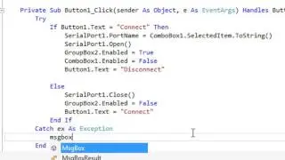 Serial Chat Program in VB 2015