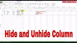 MS Project Tutorial | How to Hide and Unhide (Insert) any Column | NTD