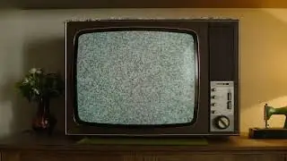 4K Television | Retro | Screen | White Noise | Free Stock Video Footage